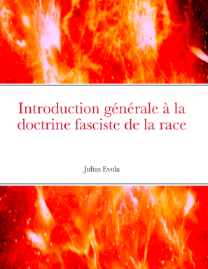 couverture Introduction générale à la doctrine fasciste de la race